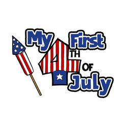 My First 4th Of July Patriotic Design