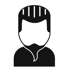 Short Man Beard Icon Simple Mature Style