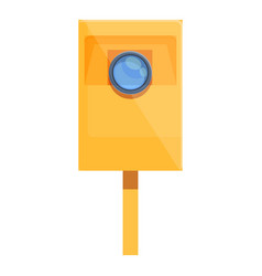 Speed Radar Traffic Icon Cartoon Style