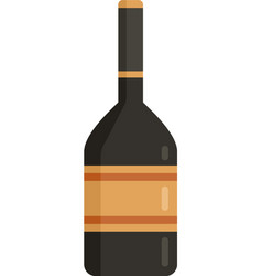 Duty Free Alcohol Icon Flat Isolated