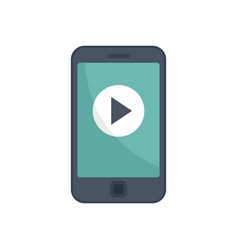 Phone Video Edit Icon Flat Mobile