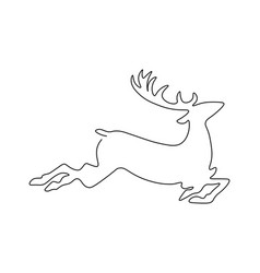 Running Deer In One Line