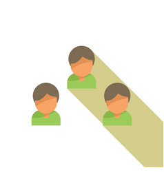 Teamwork Icon Flat Business People