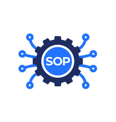 Sop Icon With A Gear