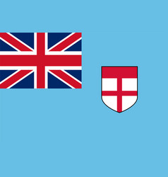 Flag Of Fiji Official Colors Flat