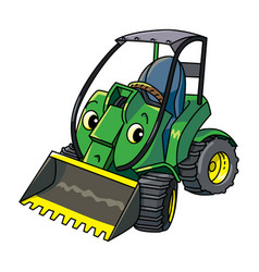 Funny Small Mini Tractor With Eyes