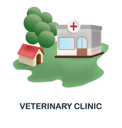 Veterinary Clinic Icon 3d From Home Pets