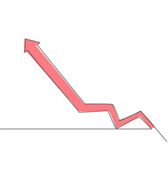 Continuous One Line Drawing Of Increasing Graph