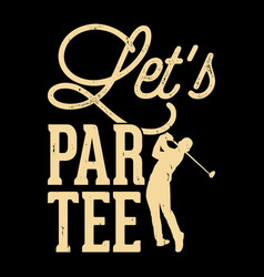 Golf Players Vintage Golfing T-shirt Design