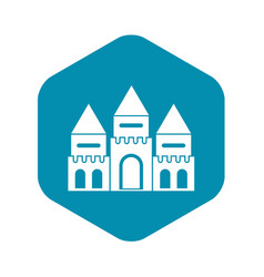 Children House Castle Icon Simple Style