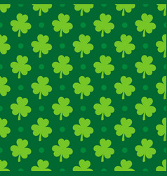 Saint Patricks Day Shamrock Seamless Pattern