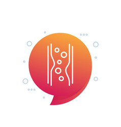 Cholesterol In Blood Artery Line Icon