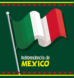 Independencia De Mexico Lettering Poster