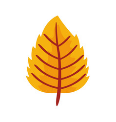 Autumn Serrated Leaf Flat Style Icon