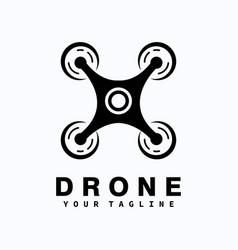 Drone Logominimalist Flying Logo