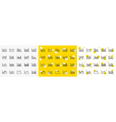 Financial Chart Line Icons Candle Stick Graph