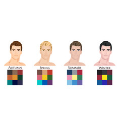 Best colors for summer type female appearance Vector Image