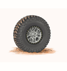 Dirty Truck Wheel Mud And Dirt