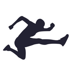 Long Jump Athlete Silhouette