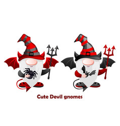 Cartoon Devil Gnomes With The Devils Trident