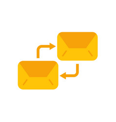 Email Exchange Icon Flat Social Mobile