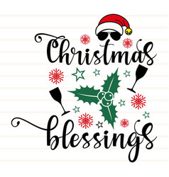 Christmas Blessings Svg Design