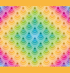 Seamless Rainbow Geometric Vintage Pattern