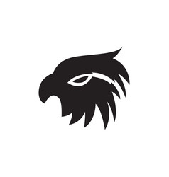 Black Eagle Head Icon Logo