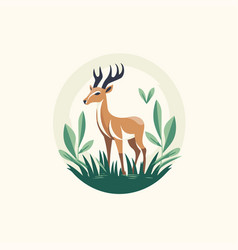 Deer Logo Of A Wild Animal Wild Deer