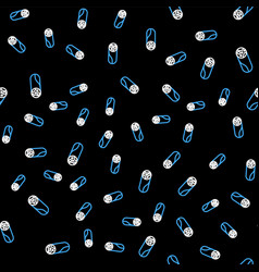 Line Burrito Icon Isolated Seamless Pattern