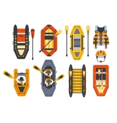 Rafting Boats And Gear Set