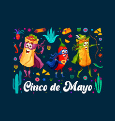 Tex Mex Mexican Superhero Characters Cinco De Mayo