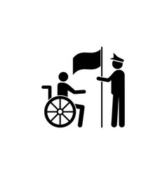 Veteran Wheelchair Handicap Icon Can Be Used