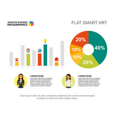 Business Infographics With Percentage Chart