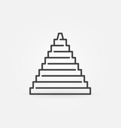 Egyptian Pyramid Concept Outline Geometric