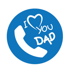 I Love Dad Icon Design