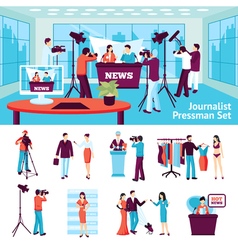 Journalist And Pressman Set