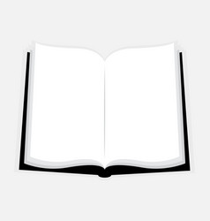 Realistic Opened Book Icon Mockup Template Clean