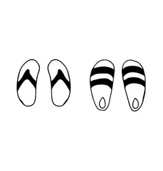 Set Of Slippers For Men And Women