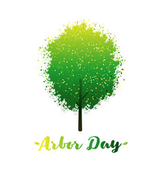 Arbor Day Logo With Tree