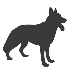 German Shepherd Side Silhouette Dog High Quality