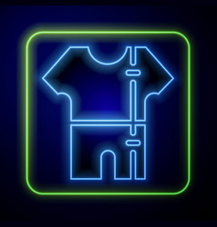 Glowing Neon Sport Track Suit Icon Isolated