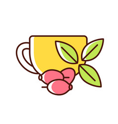 Rosehip Tea Rgb Color Icon