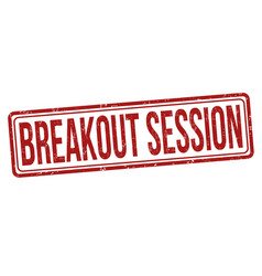 Breakout Session Grunge Rubber Stamp