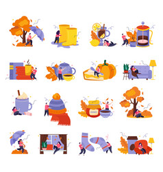 Cozy Fall Icons Set