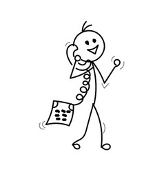 Funny Stick Figure Hand Drawn Style For Print