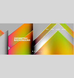 Geometric Pattern With Colorful Triangles On Gray