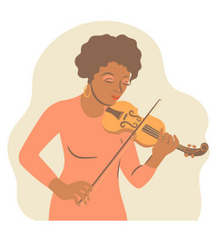 Girl Violinist On A White Background