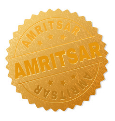 Gold Amritsar Medal Stamp