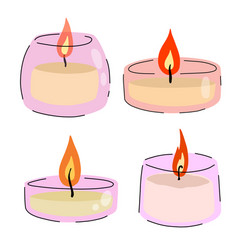 Scented Candles In Glass Jar